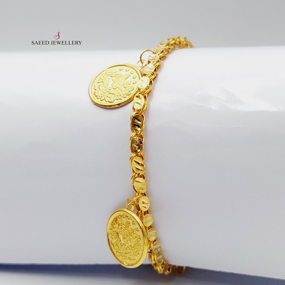 21K Gold Rashadi Model Bracelet by Saeed Jewelry - Image 7