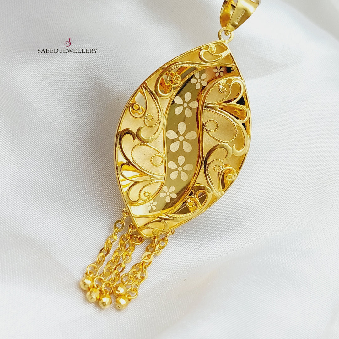 21K Gold Emirati Pendant by Saeed Jewelry - Image 6