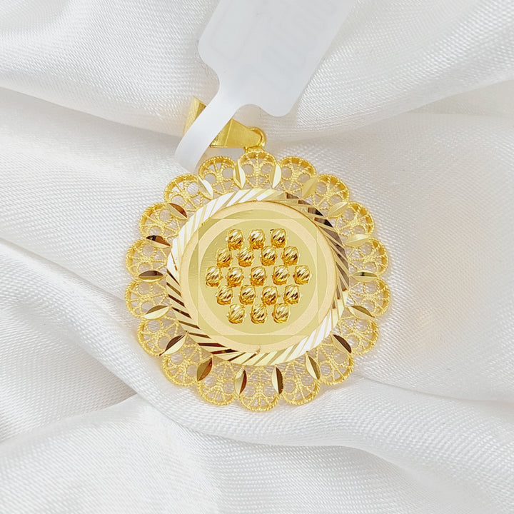 21K Gold Fancy Pendant by Saeed Jewelry - Image 7