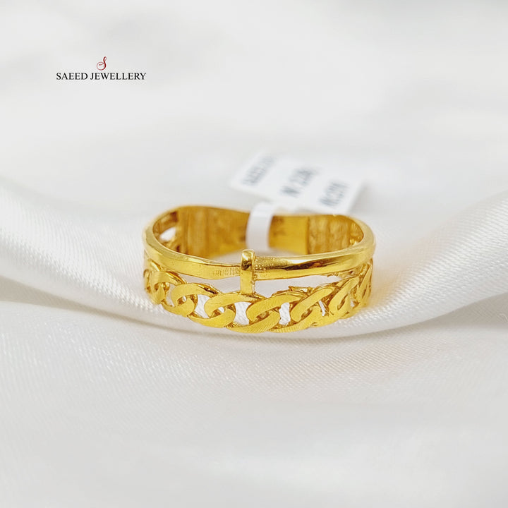 21K Gold Nail Ring by Saeed Jewelry - Image 2