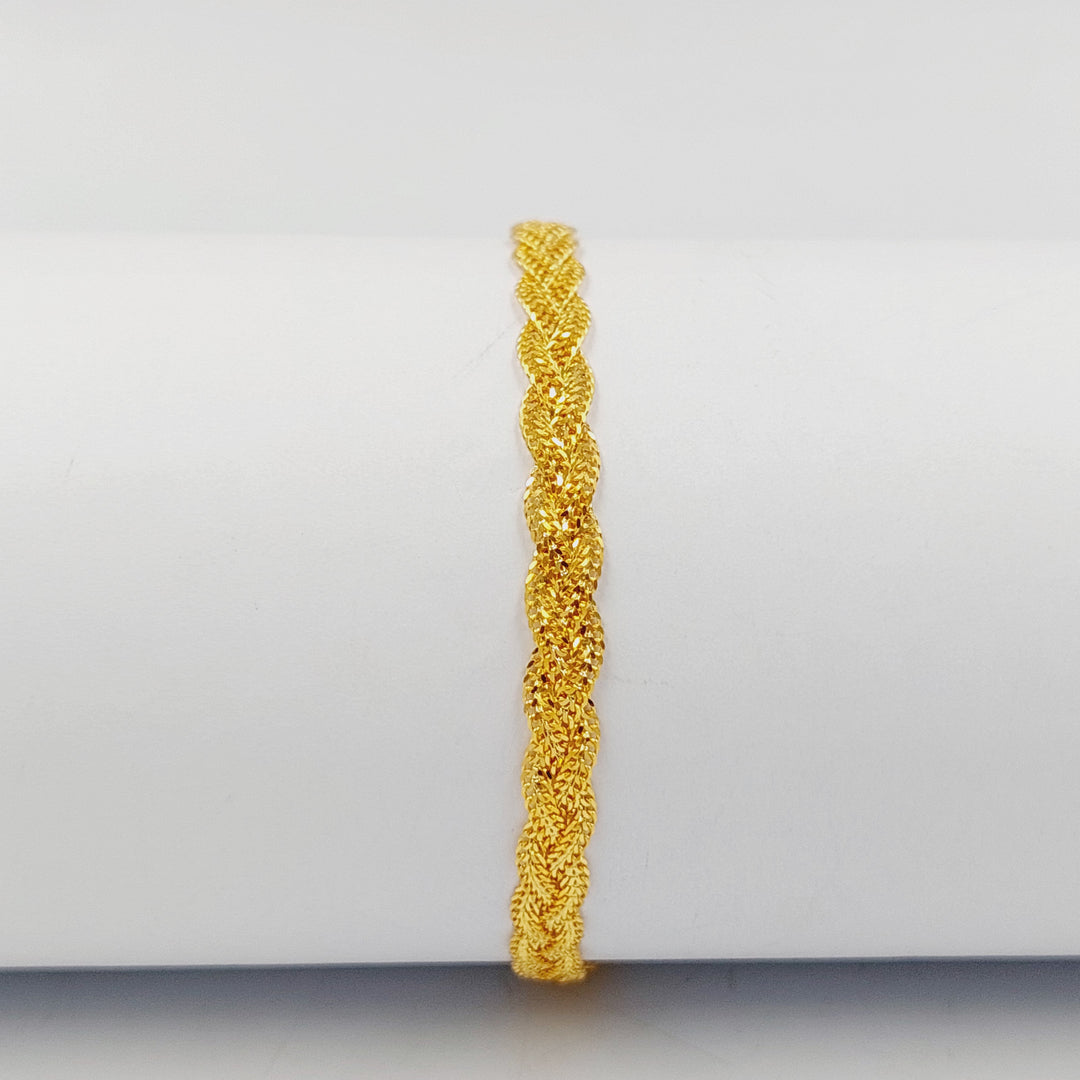 21K Gold Fancy Bracelet by Saeed Jewelry - Image 4