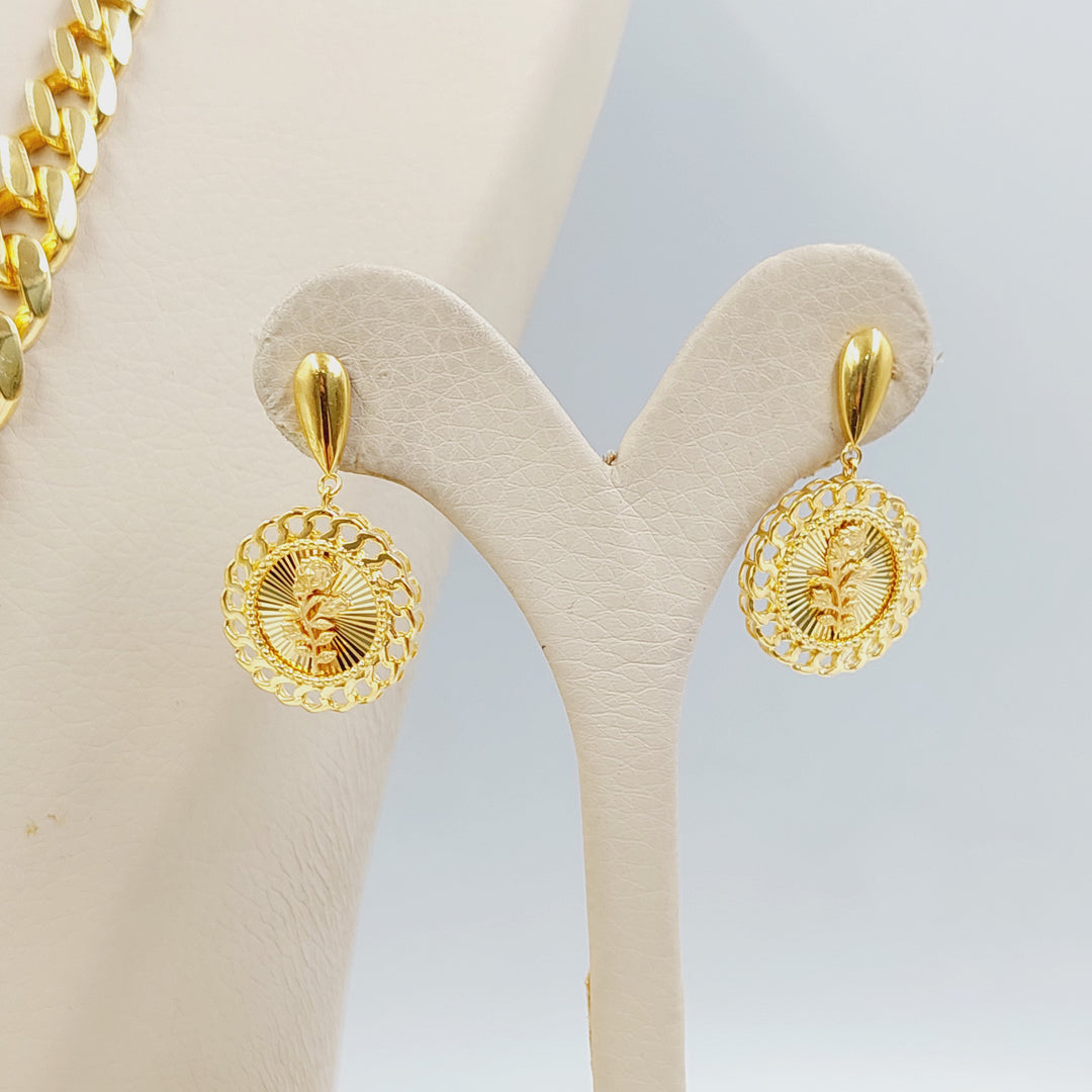 21K Gold Cuban Links Ounce Set by Saeed Jewelry - Image 2