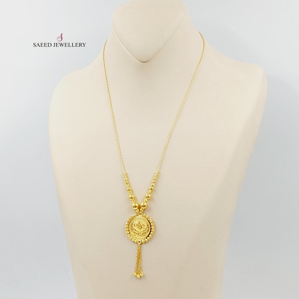 21K Gold Deluxe Rashadi Necklace by Saeed Jewelry - Image 2