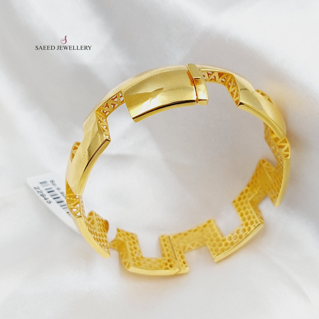 21K Gold Fancy Bracelet by Saeed Jewelry - Image 10