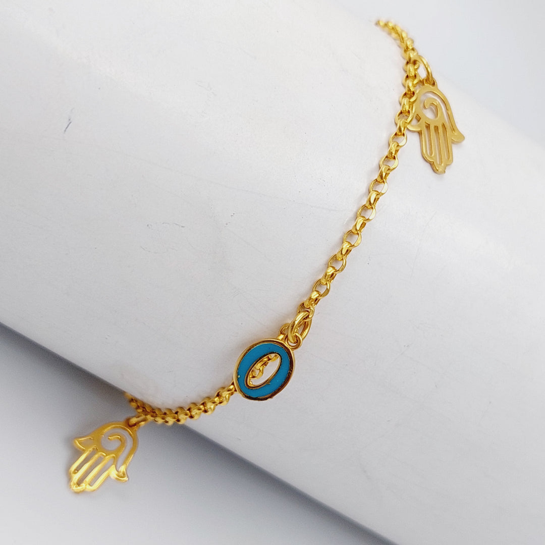 21K Gold Enamel Bracelet by Saeed Jewelry - Image 6