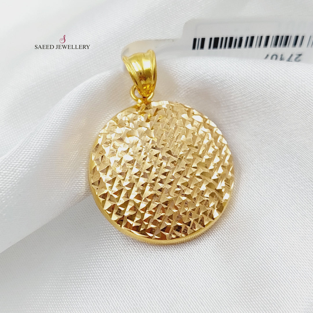 21K Gold Fancy Pendant by Saeed Jewelry - Image 6