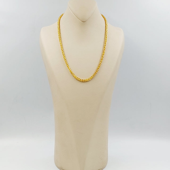 21K Gold 5mm Franco Chain by Saeed Jewelry - Image 8