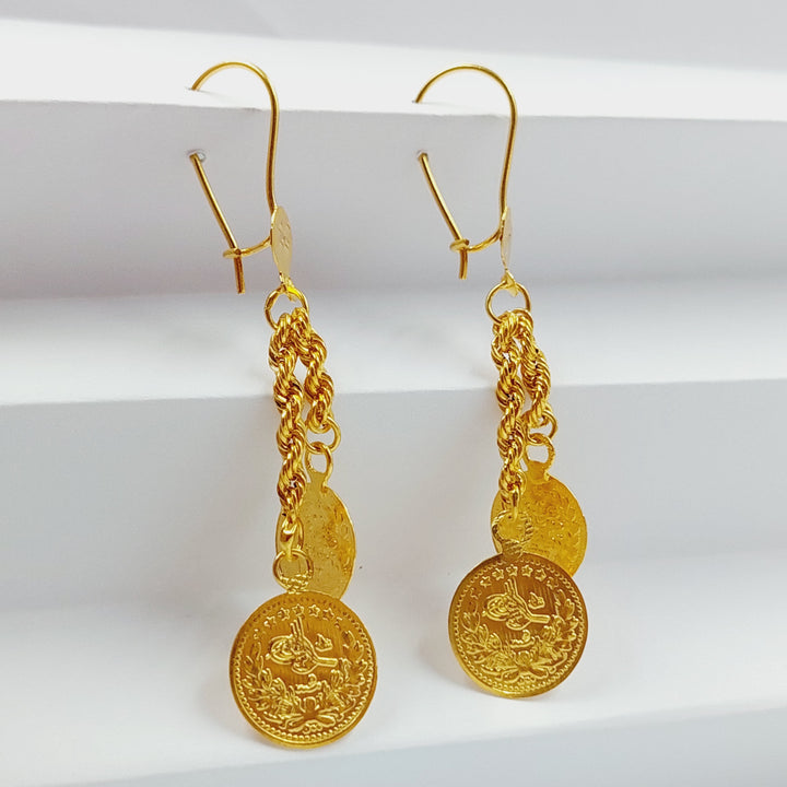 21K Gold Rashadi Earrings by Saeed Jewelry - Image 8