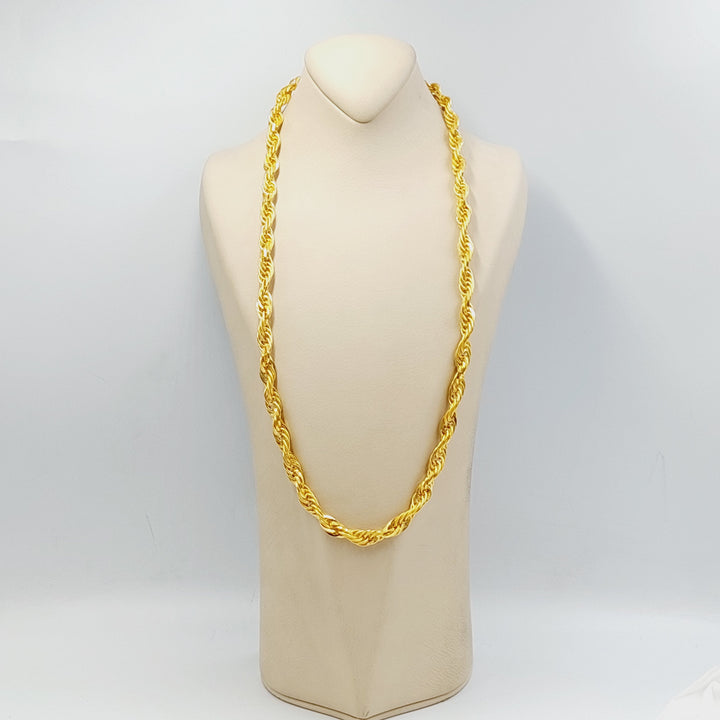 21K Gold 8.5mm Cuban Links Necklace by Saeed Jewelry - Image 1