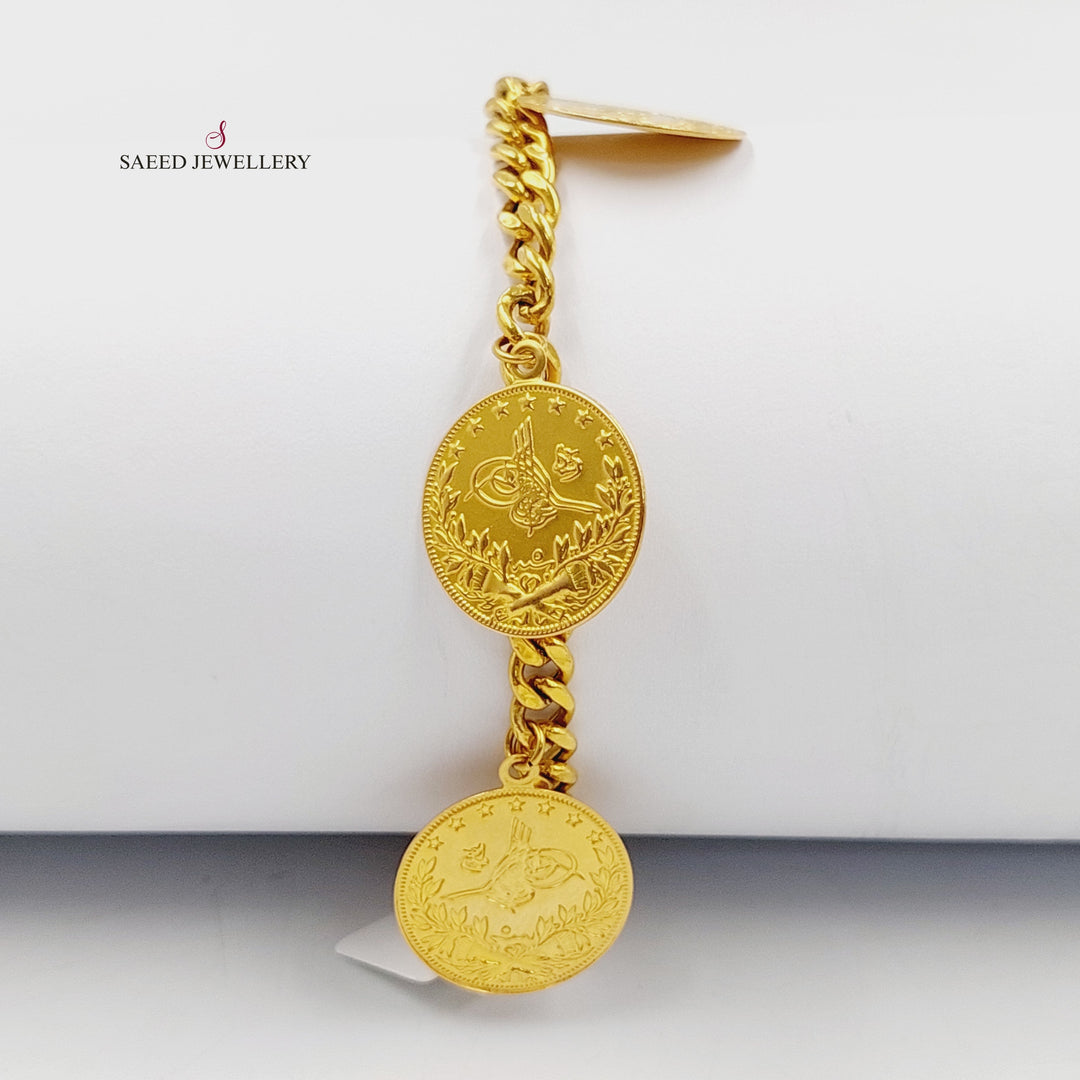 21K Gold Rashadi Dandash Bracelet by Saeed Jewelry - Image 1