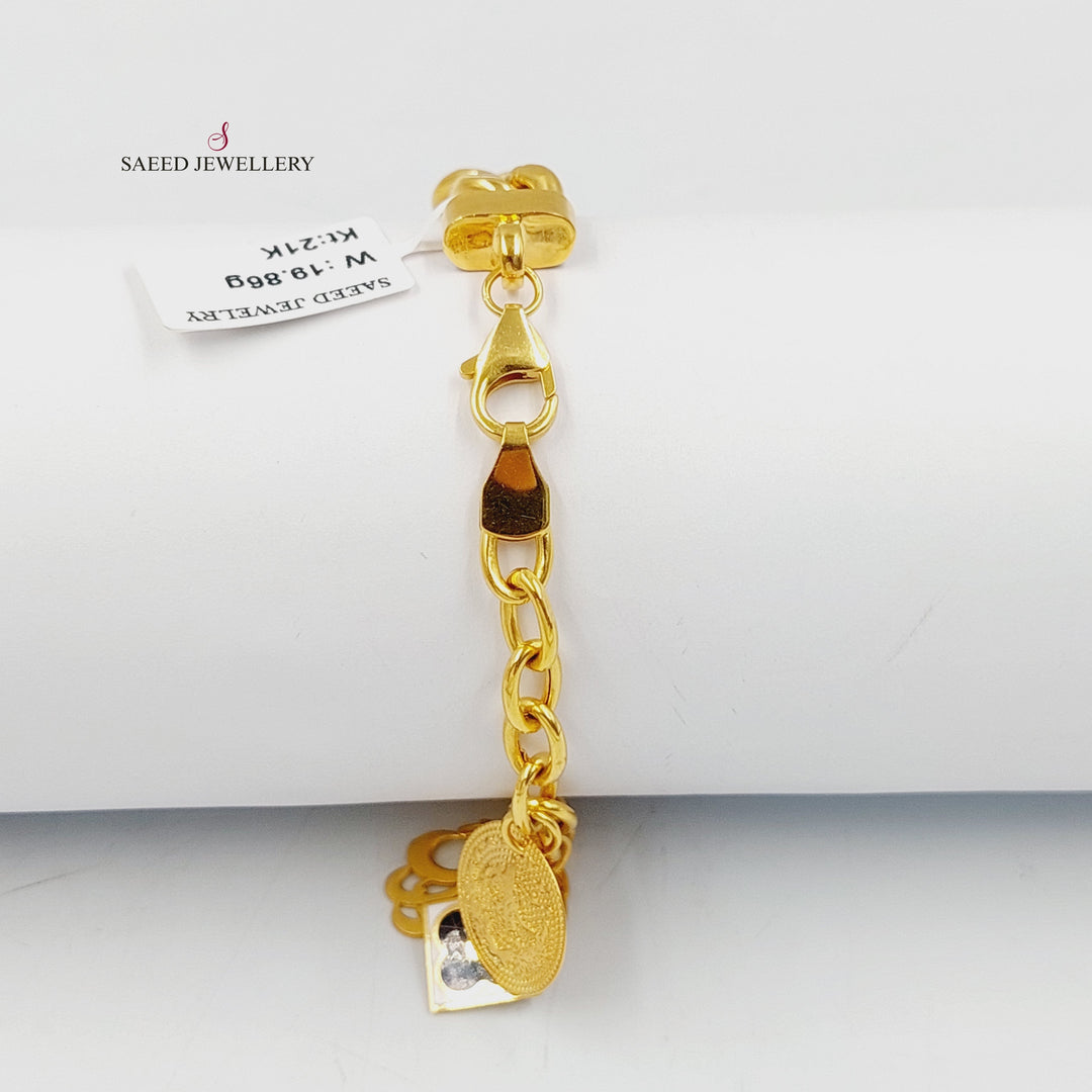 21K Gold Enameled Dandash Bracelet by Saeed Jewelry - Image 3