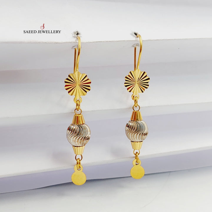 21K Gold Balls Earrings by Saeed Jewelry - Image 1