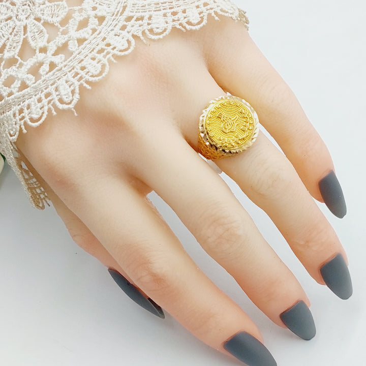 21K Gold Rashadi Ring by Saeed Jewelry - Image 5