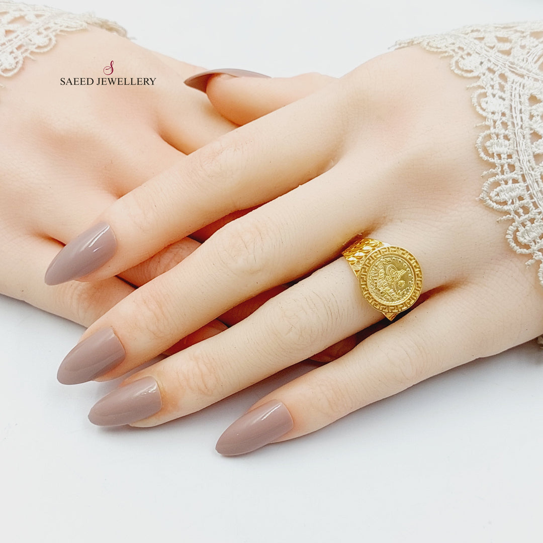 21K Gold Rashadi Ring by Saeed Jewelry - Image 4