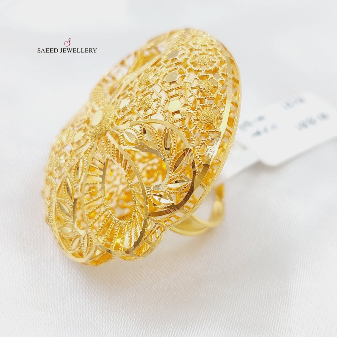 21K Gold Kuwaiti Ring by Saeed Jewelry - Image 7