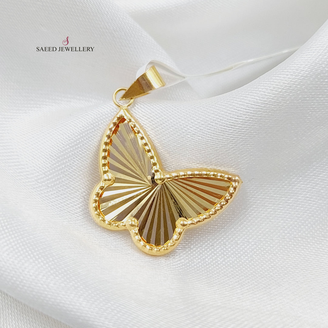 18K Gold Butterfly Pendant by Saeed Jewelry - Image 7