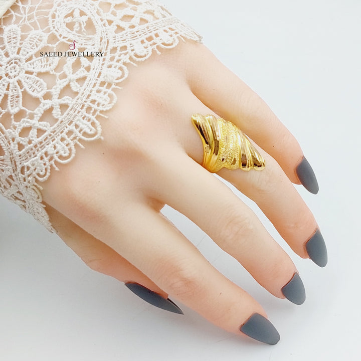 21K Gold Antique Ring by Saeed Jewelry - Image 2