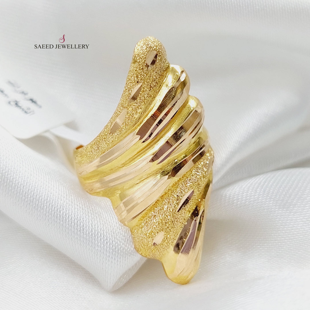 21K Gold Antique Ring by Saeed Jewelry - Image 1