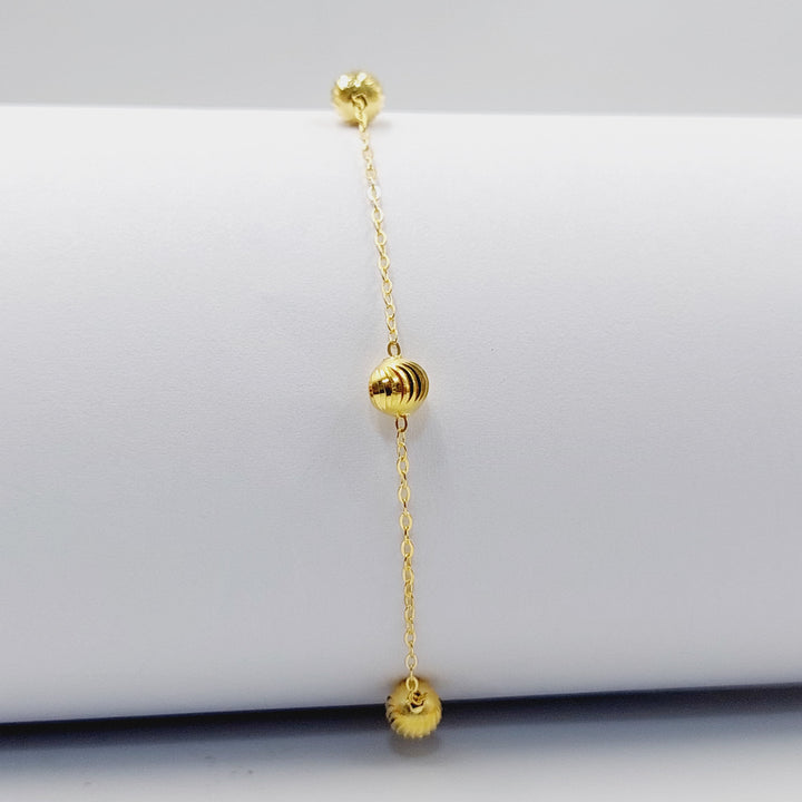 18K Gold Balls Bracelet by Saeed Jewelry - Image 3