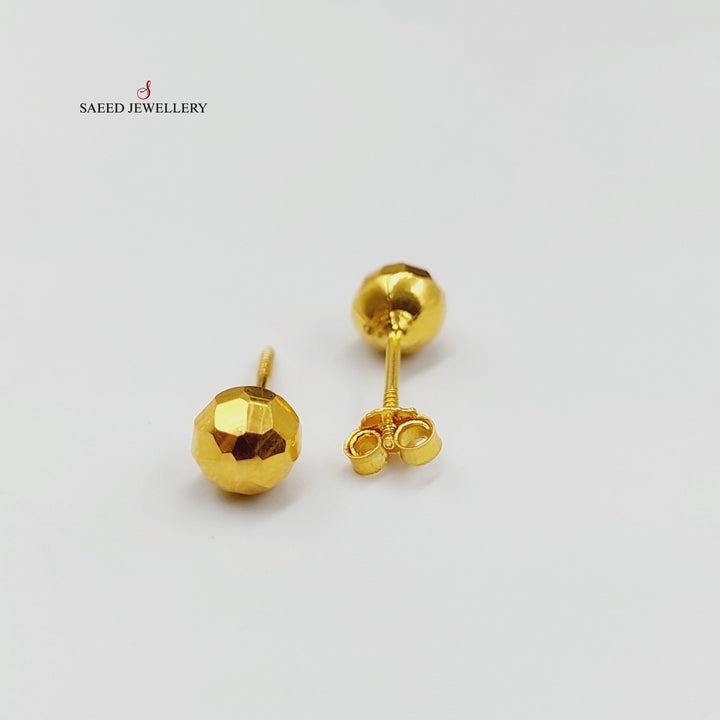 18K Gold Balls Earrings by Saeed Jewelry - Image 5