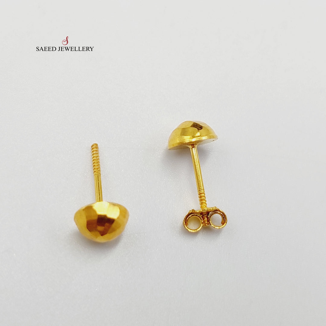 18K Gold Balls Earrings by Saeed Jewelry - Image 5