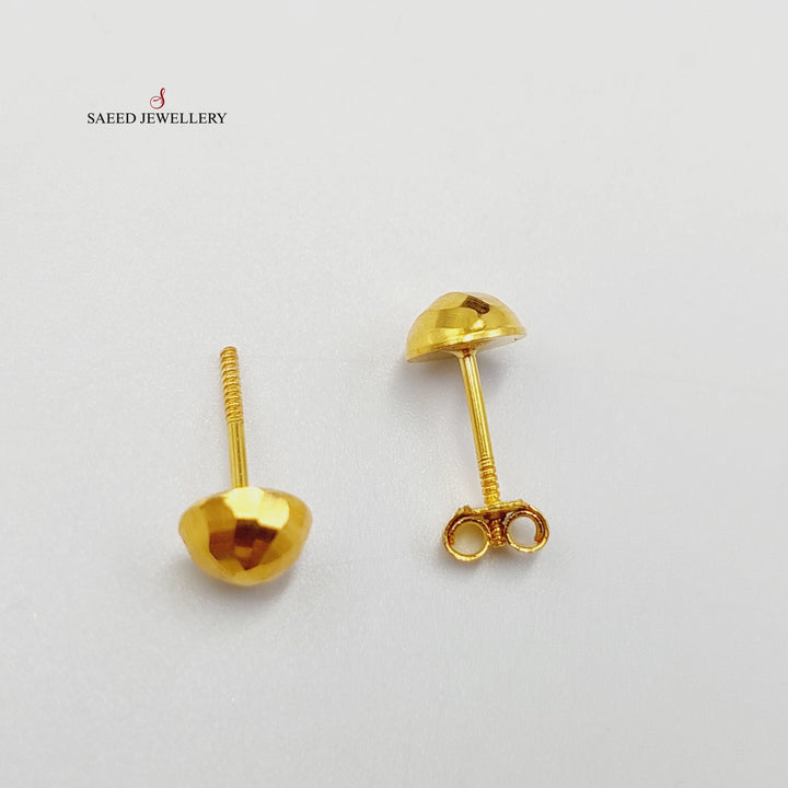 18K Gold Balls Earrings by Saeed Jewelry - Image 5