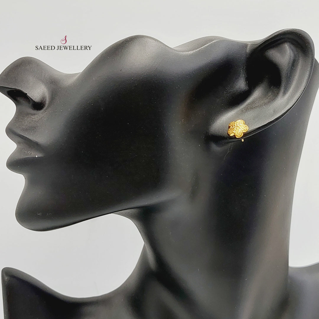 18K Gold Balls Earrings by Saeed Jewelry - Image 2