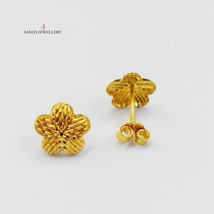 18K Gold Balls Earrings by Saeed Jewelry - Image 4