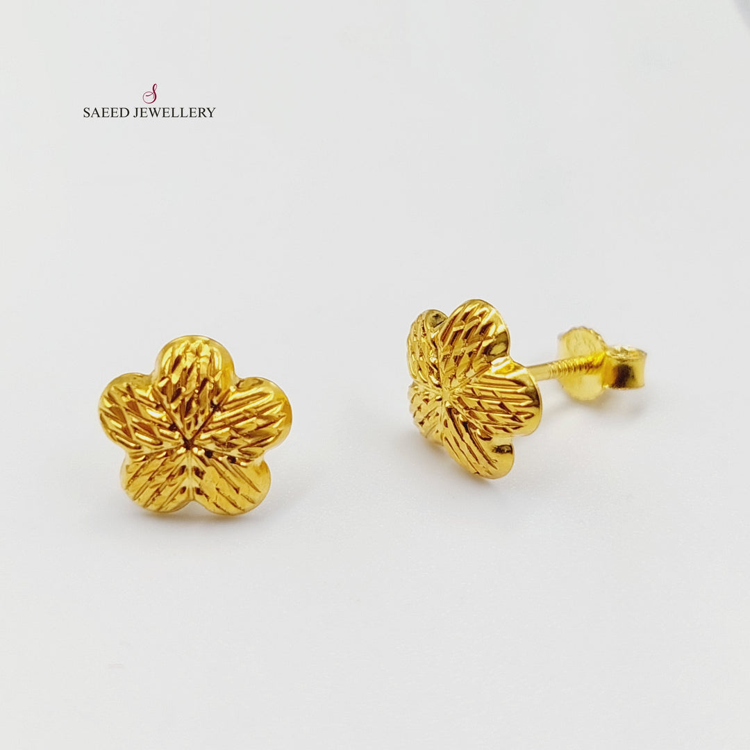 18K Gold Balls Earrings by Saeed Jewelry - Image 1