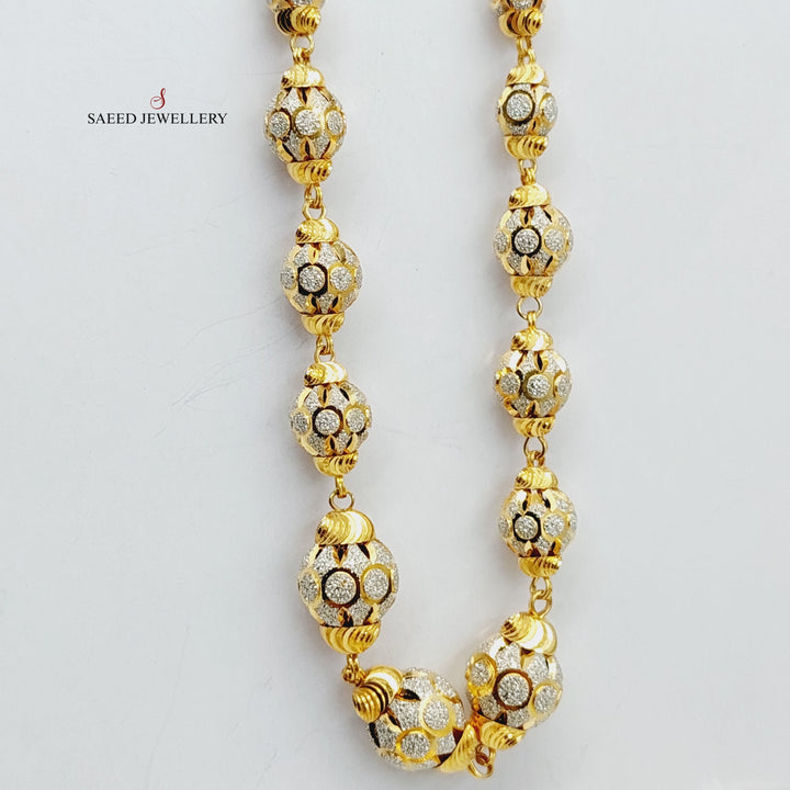 21K Gold Balls Necklace by Saeed Jewelry - Image 2