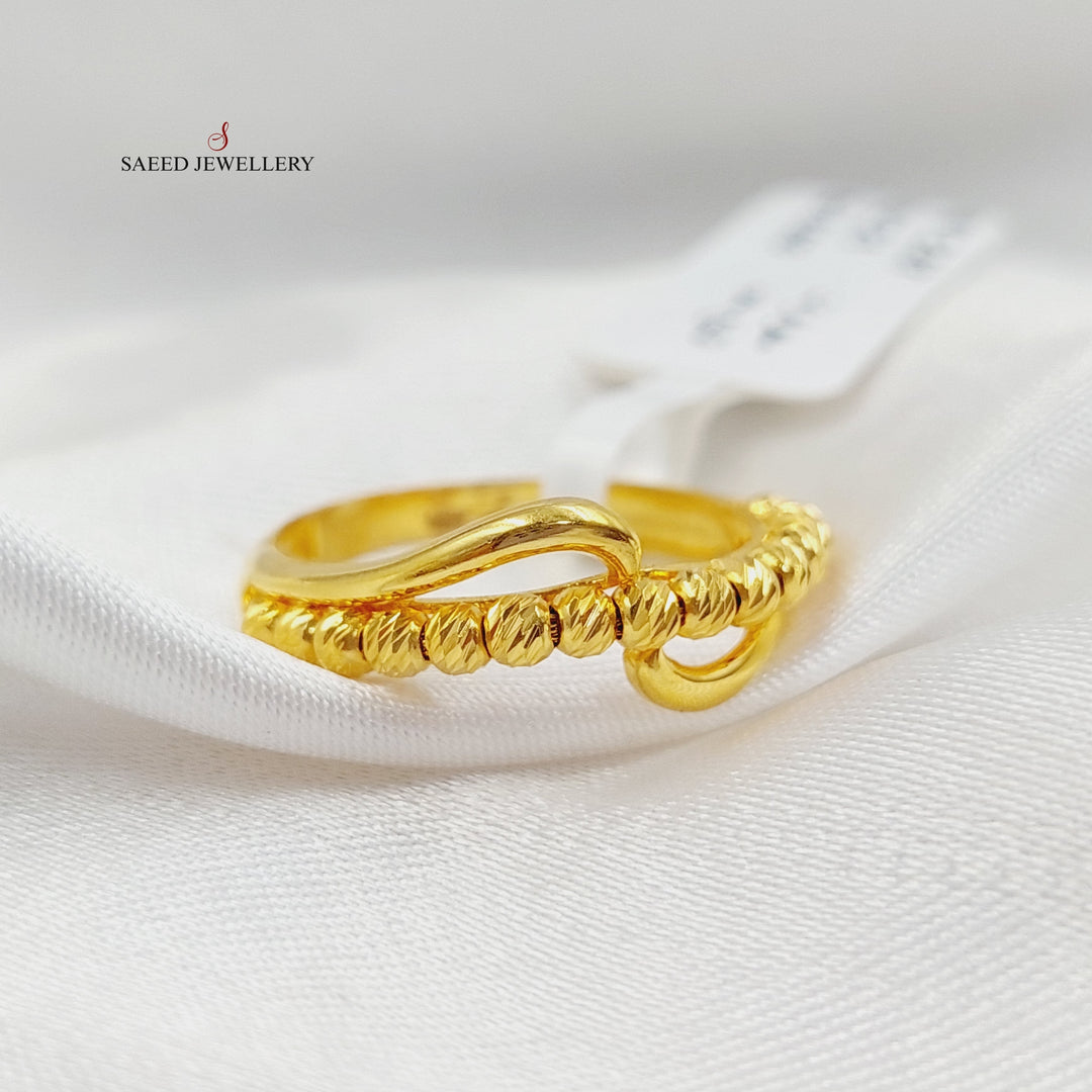 21K Gold Balls Ring by Saeed Jewelry - Image 3