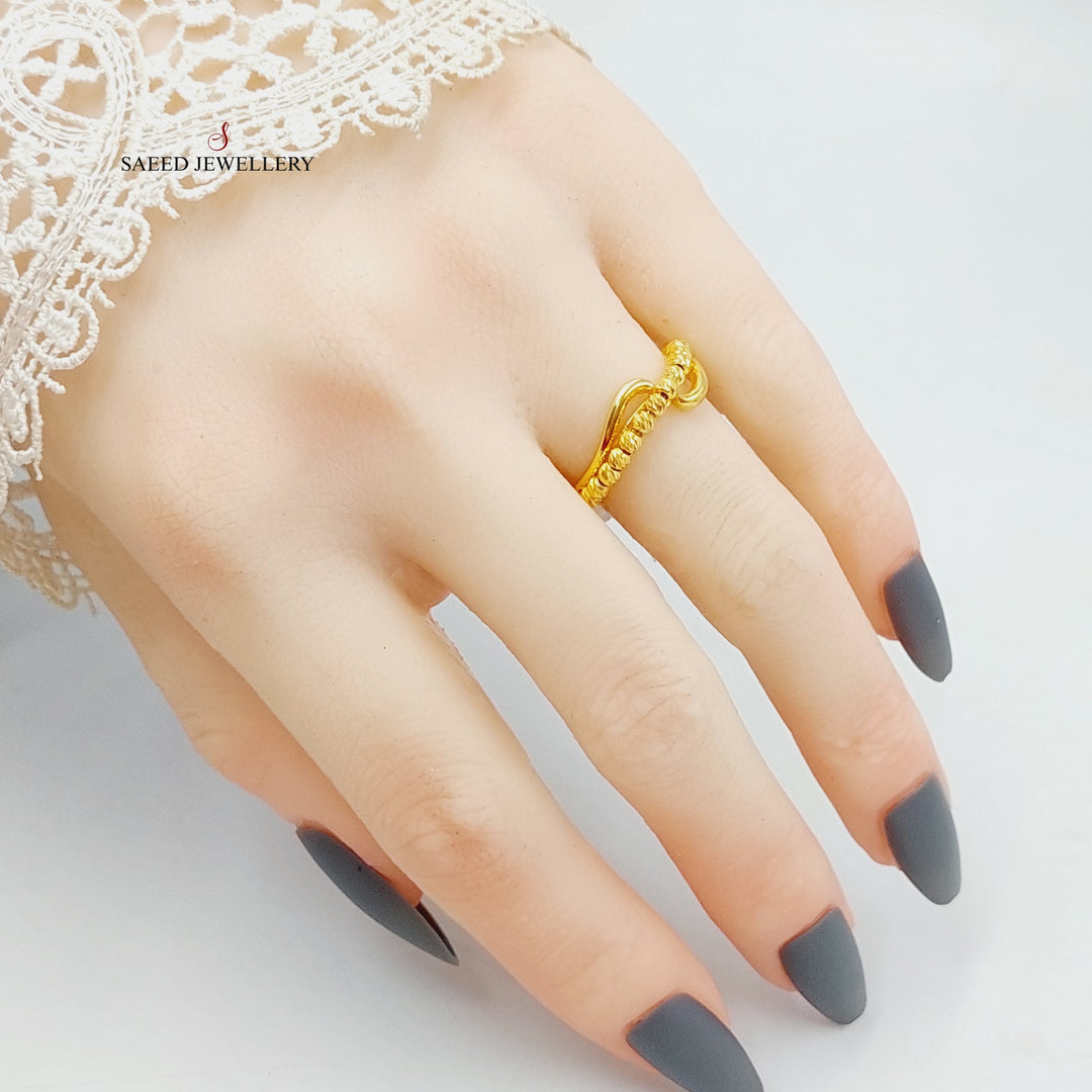 21K Gold Balls Ring by Saeed Jewelry - Image 4