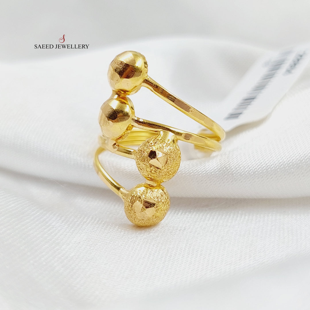 21K Gold Balls Ring by Saeed Jewelry - Image 2