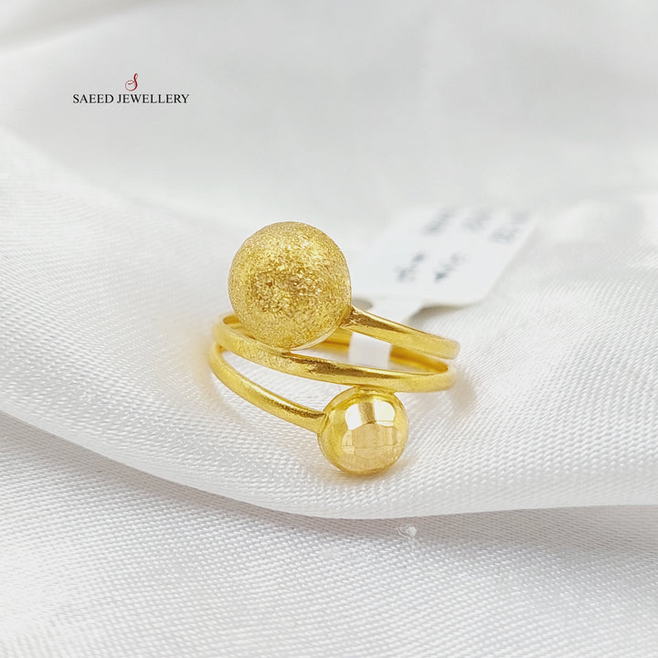 21K Gold Balls Ring by Saeed Jewelry - Image 3