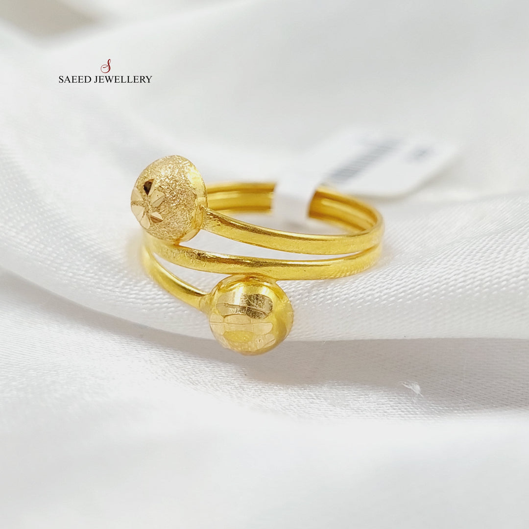 21K Gold Balls Ring by Saeed Jewelry - Image 3