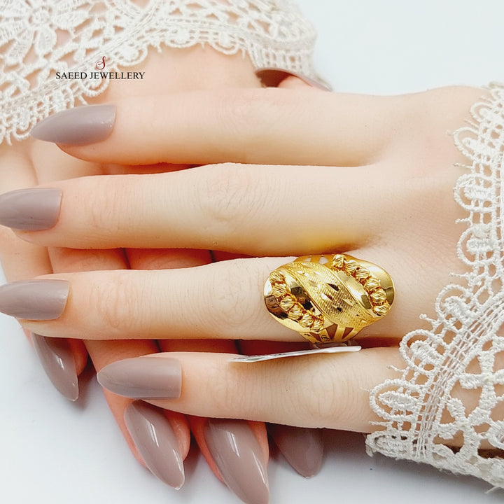 21K Gold Balls Ring by Saeed Jewelry - Image 4