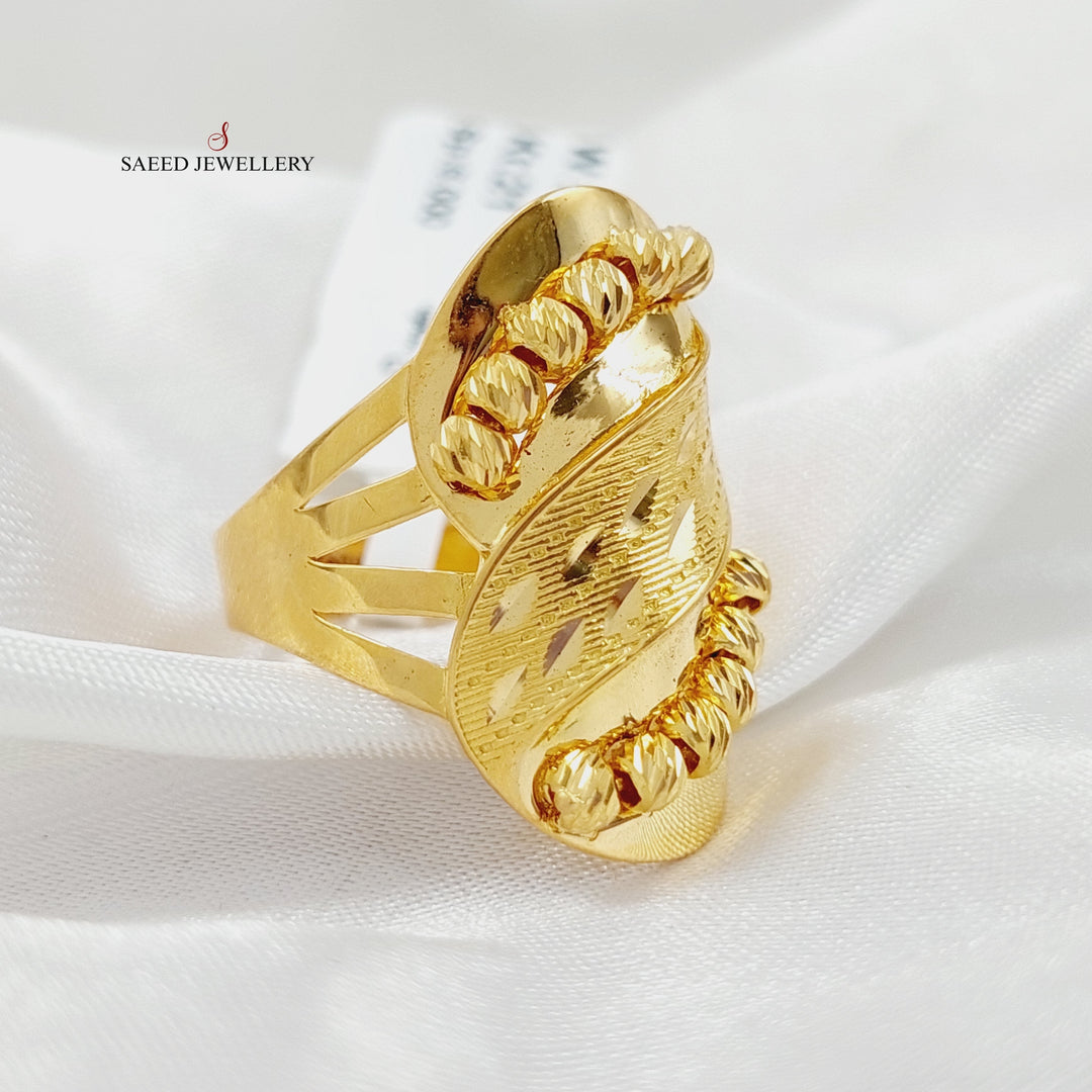 21K Gold Balls Ring by Saeed Jewelry - Image 1