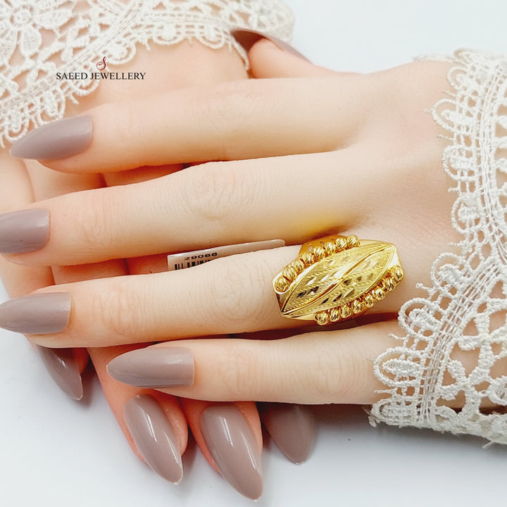 21K Gold Balls Ring by Saeed Jewelry - Image 3