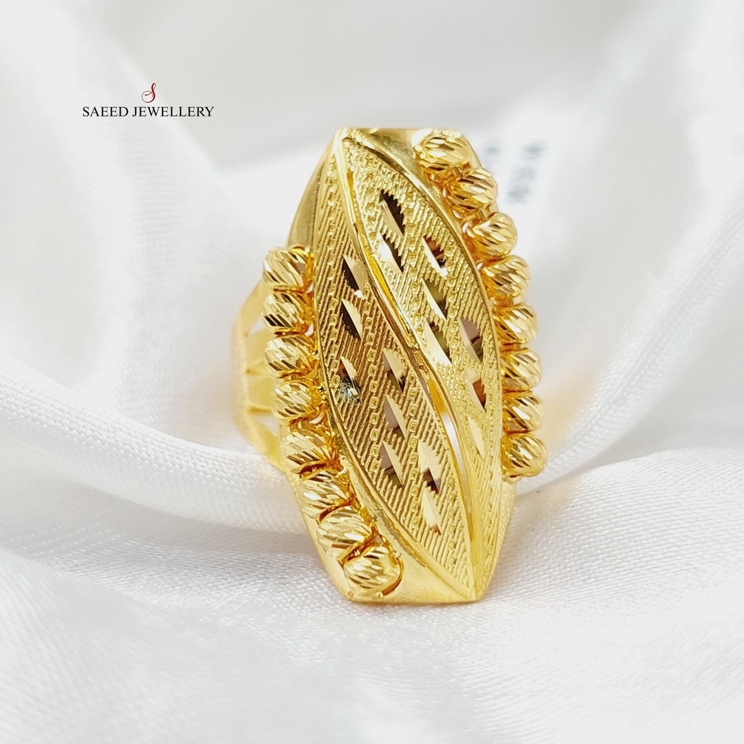 21K Gold Balls Ring by Saeed Jewelry - Image 1