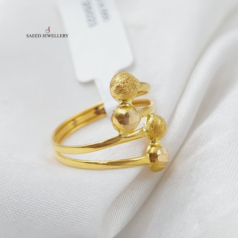 21K Gold Balls Ring by Saeed Jewelry - Image 7