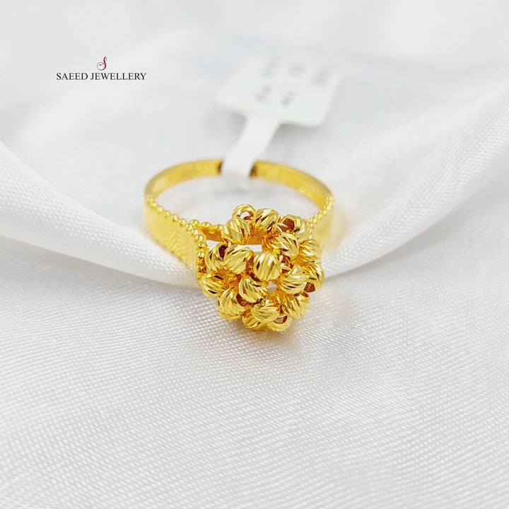 21K Gold Balls Ring by Saeed Jewelry - Image 2