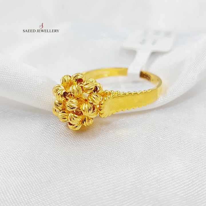 21K Gold Balls Ring by Saeed Jewelry - Image 1