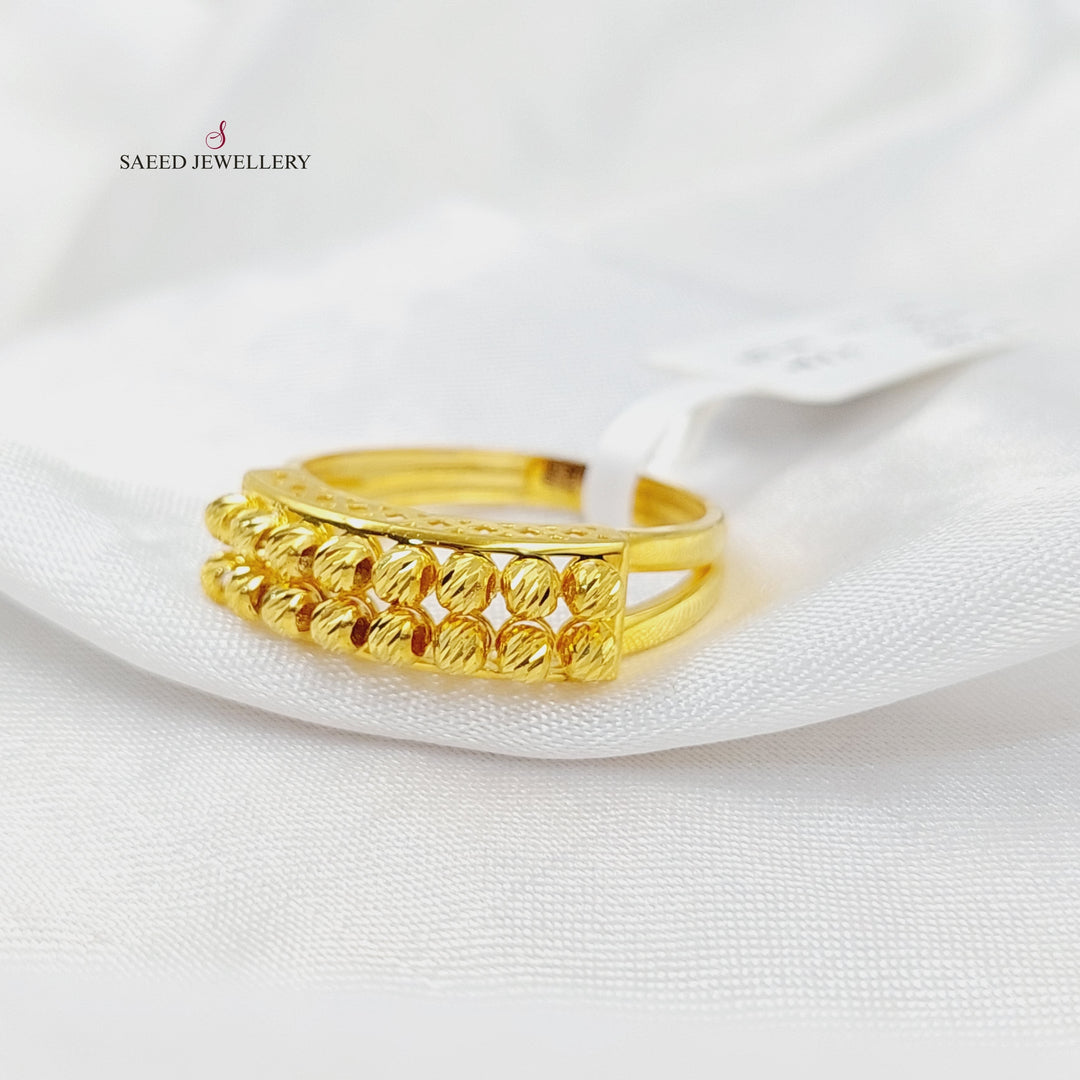 21K Gold Balls Ring by Saeed Jewelry - Image 3