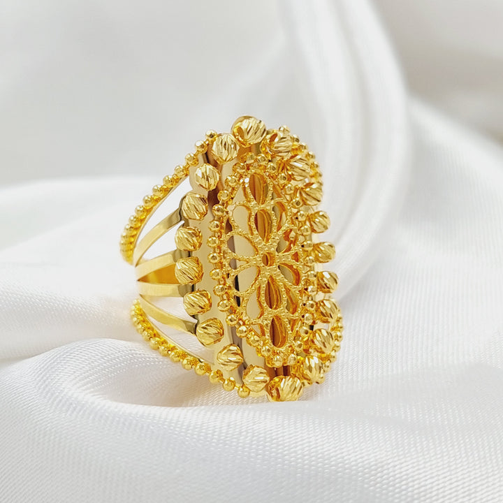 21K Gold Balls Ring by Saeed Jewelry - Image 2