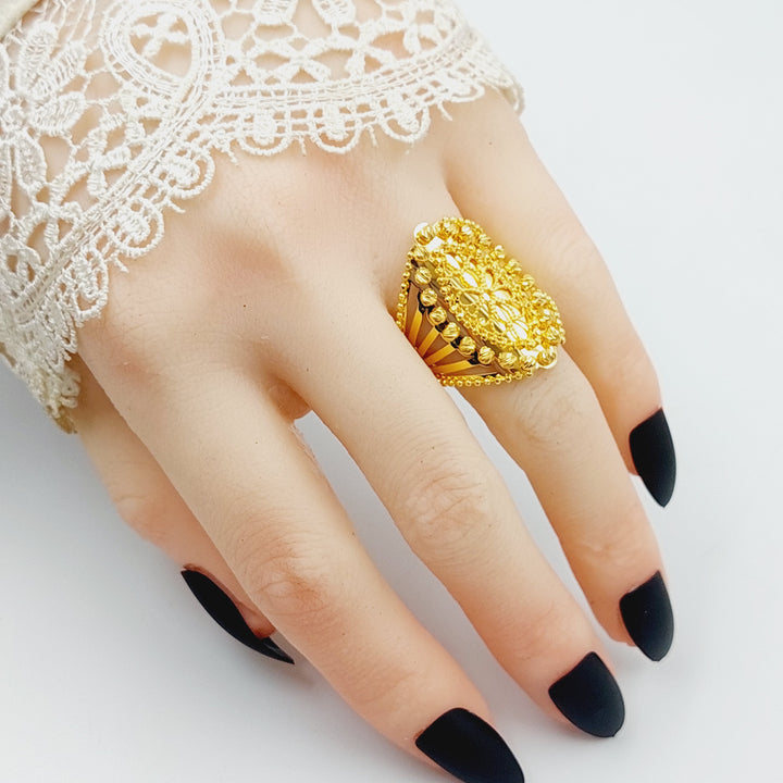 21K Gold Balls Ring by Saeed Jewelry - Image 4