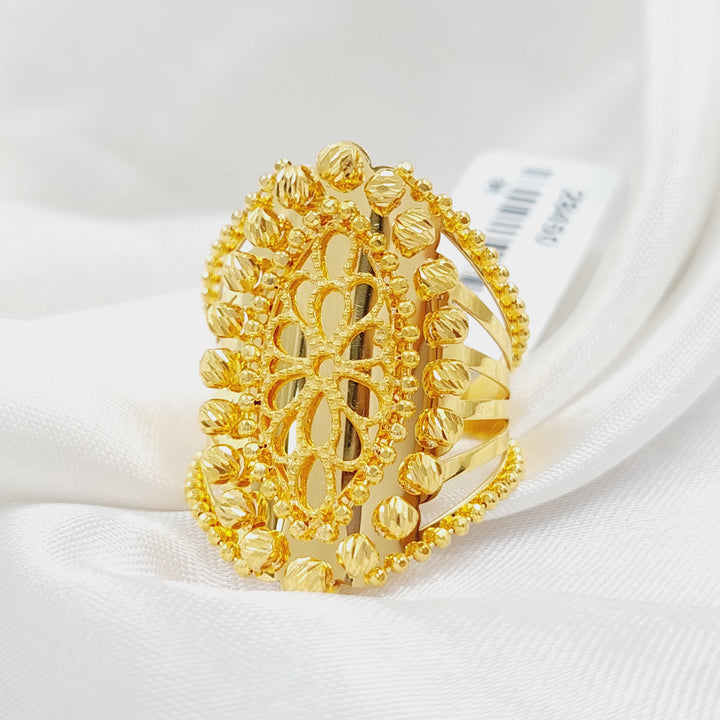 21K Gold Balls Ring by Saeed Jewelry - Image 1