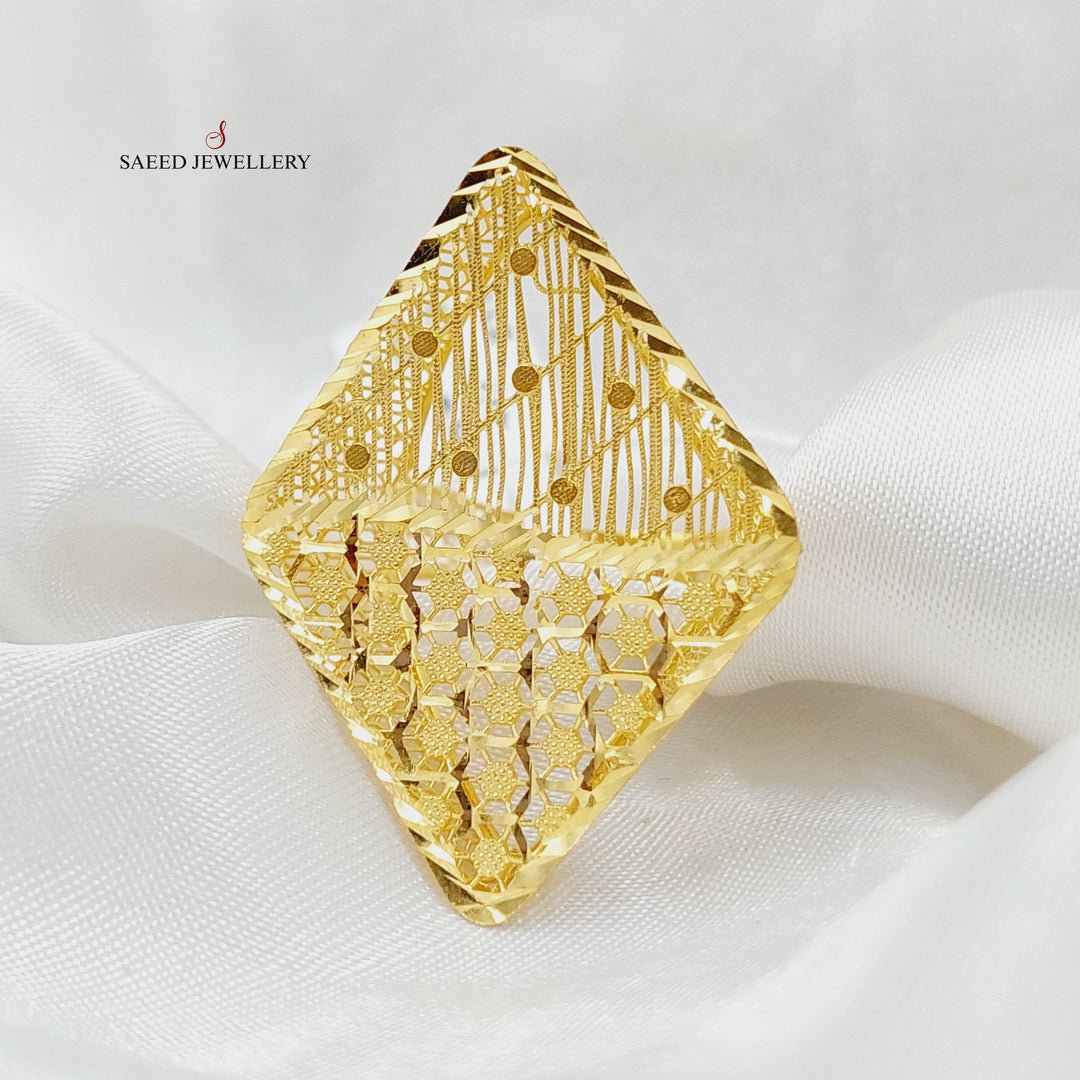 21K Gold Beehive Ring by Saeed Jewelry - Image 5