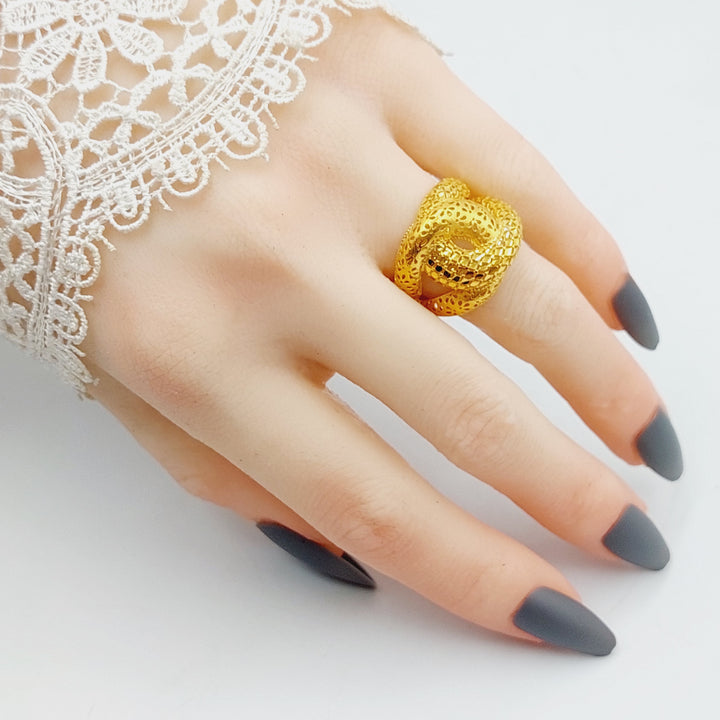 21K Gold Belt Ring by Saeed Jewelry - Image 4