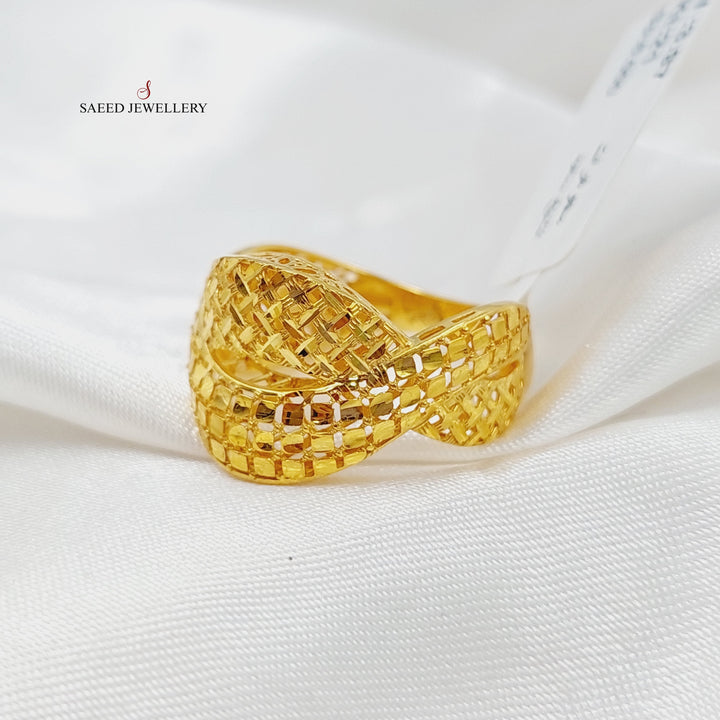 21K Gold Belt Ring by Saeed Jewelry - Image 5