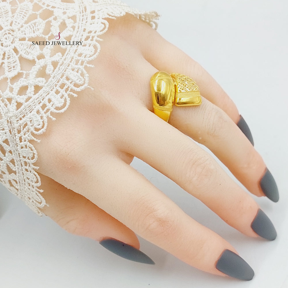 21K Gold Belt Ring by Saeed Jewelry - Image 2